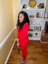 Cupid’s Helper | red jumpsuit